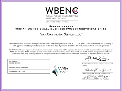 Woman Owned Small Business Certification
