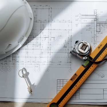Construction blueprints.